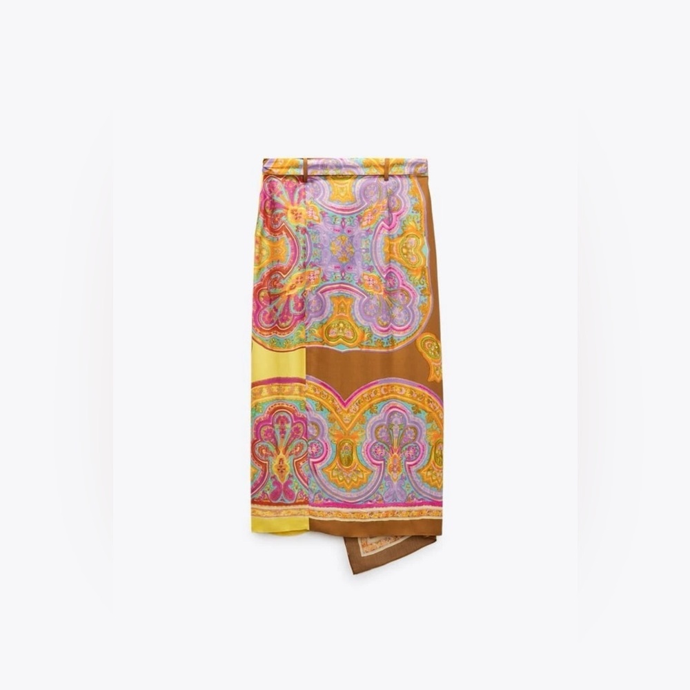Zara Multicolor Patterned skirt - Picture 13 of 16